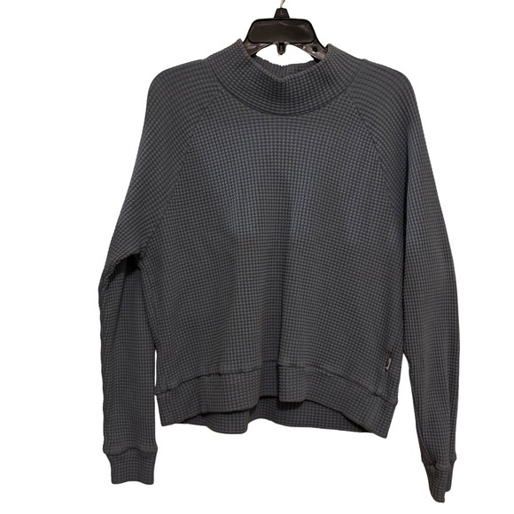The North Face Other - The North Face Women's Chabot Mock Neck Large Pullover Waffle Knit Blue